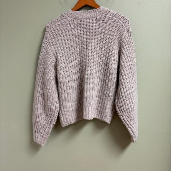 Banana Republic Womens Chunky Knit Wool Blend Cardigan Size M Preppy Academia - Picture 4 of 10